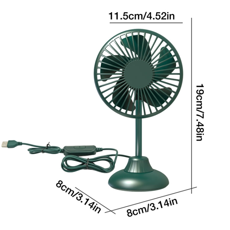 F502 Mini Hose Small Fan Car USB Fan(Green) - Heating & Fans by buy2fix | Online Shopping UK | buy2fix