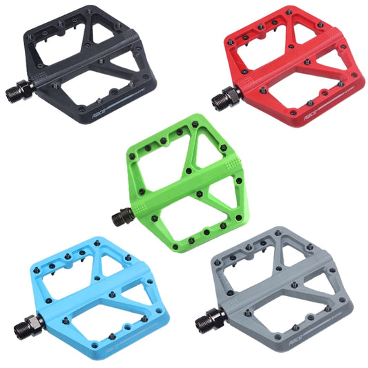 RACEWORK RK66 Mountain Bike Nylon Fiber Pedals(Red) by RACEWORK