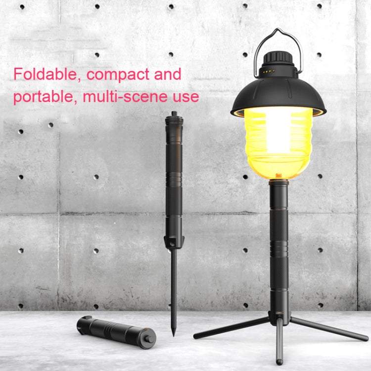 Foldable Portable Aluminum Alloy Tripod Light Stand Mobile Phone Live Tripod(Black) - Stand by buy2fix | Online Shopping UK | buy2fix