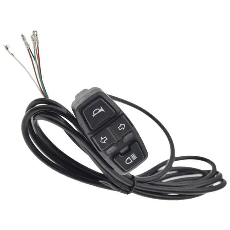 3 In 1 Switch Mountain Car Skateboard Horn Headlights Turn Switch(36V) - Electrical Instruments by buy2fix | Online Shopping UK | buy2fix