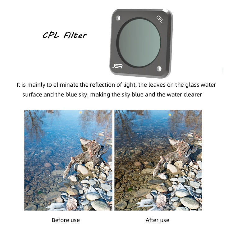 JUNESTAR Action Camera Filters For DJI Action 2,Style: CPL - Lens Filter by JUNESTAR | Online Shopping UK | buy2fix