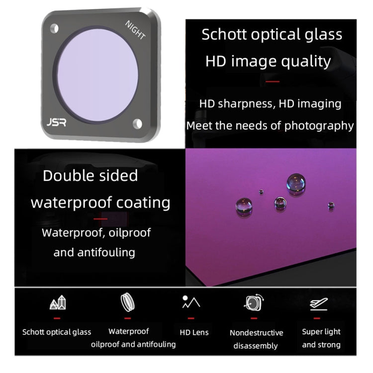 JUNESTAR Action Camera Filters For DJI Action 2,Style: Star - Lens Filter by JUNESTAR | Online Shopping UK | buy2fix