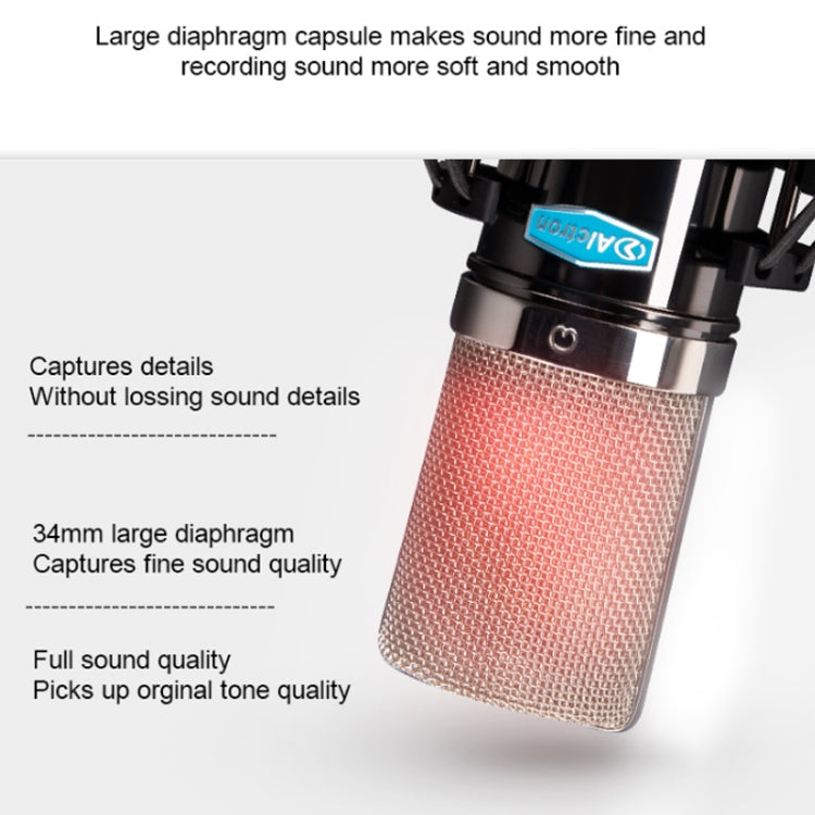 Alctron CM6 Lite Large Diaphragm Condenser Microphone Recording Computer Desktop Microphone - Microphone by Alctron | Online Shopping UK | buy2fix