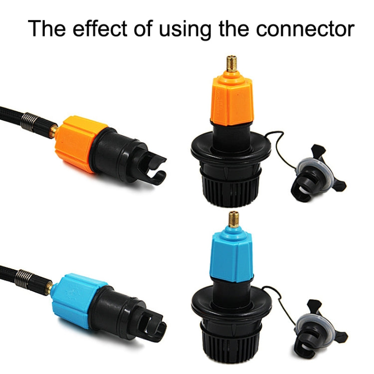 For Paddle Kayak Surfboard Valve Adapter Car Pump Conversion Head(Blue) - Inflatable Pump by buy2fix | Online Shopping UK | buy2fix