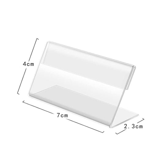 10 PCS Mini Clear Acrylic Sign Display Stand Label Holder by buy2fix