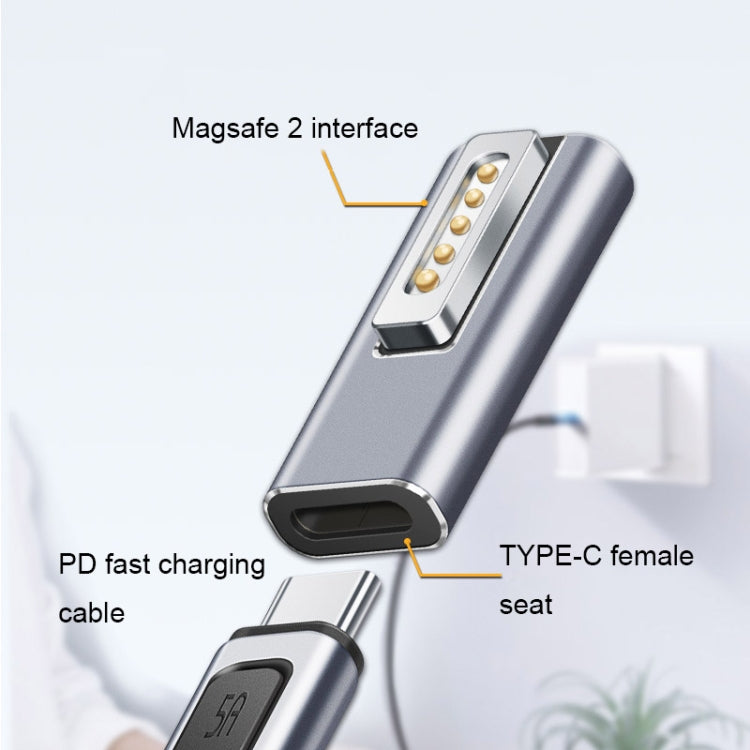 Type-C/USB-C to Magsafe1/2 Charging Adapter Supports PD Charging(Type-C to Magsafe 1 L) - Charging Cable & Head by buy2fix | Online Shopping UK | buy2fix