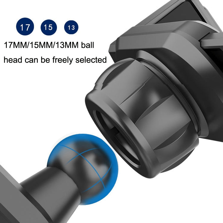 Car Extension Hook Mobile Phone Bracket Accessories Round Air Outlet Bracket(17mm Ball Head) - Universal Car Holders by buy2fix | Online Shopping UK | buy2fix