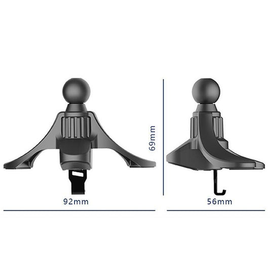 P-0028 Mobile Phone Bracket Hook Car Round Air Outlet Bracket Folder Clip(15mm Ball Head) by buy2fix