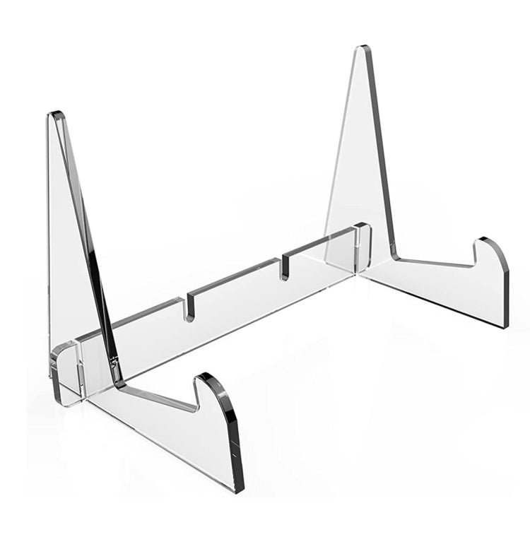 2 PCS Acrylic Bookshelf Transparent Book Display Stand Magazine Picture Frame Stand - Holder & Storage Rack by buy2fix | Online Shopping UK | buy2fix