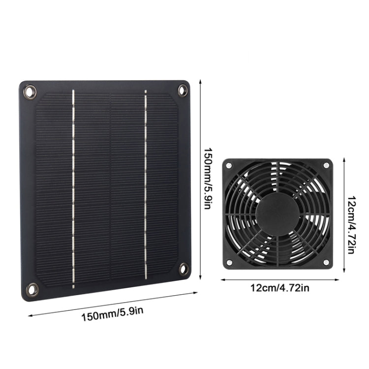 3W High Speed and Long Life Outdoor Solar Pet Exhaust Fan - Others by buy2fix | Online Shopping UK | buy2fix