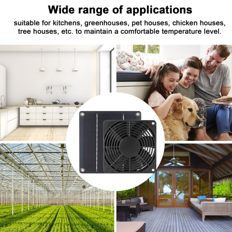 3W High Speed and Long Life Outdoor Solar Pet Exhaust Fan - Others by buy2fix | Online Shopping UK | buy2fix