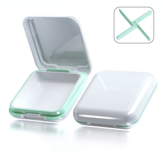 ABS Braces Storage Box Medicine Box(Green Pine White) by buy2fix