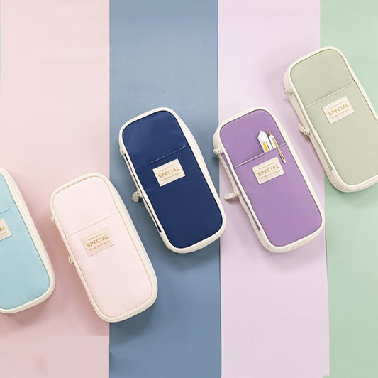 Angoo Macaron Double-layer Retractable Large-capacity Pencil Case Stationery Box(Purple) - File Folder by Angoo | Online Shopping UK | buy2fix