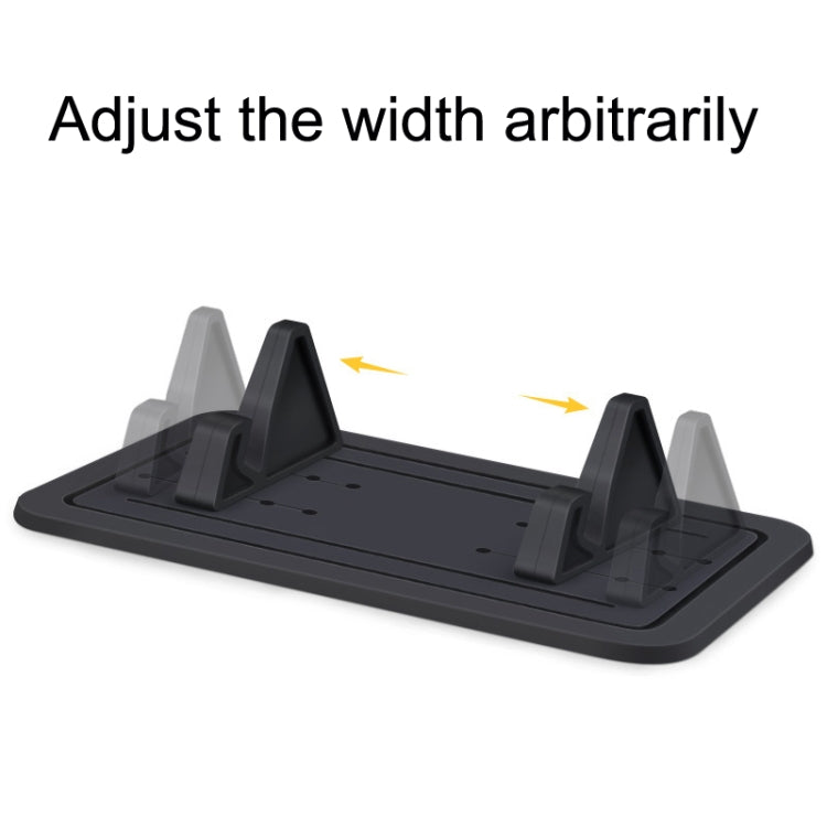 G01 Car Phone Holder Silicone Pad Center Console Tablet Holder(Black) - Universal Car Holders by buy2fix | Online Shopping UK | buy2fix
