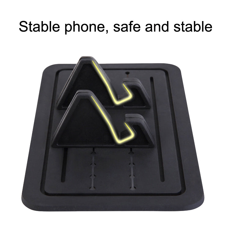 G01 Car Phone Holder Silicone Pad Center Console Tablet Holder(Black) - Universal Car Holders by buy2fix | Online Shopping UK | buy2fix