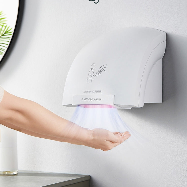 Interhasa 220V Automatic Electric Hand Dryer Mini Induction Hand Drying Machine,Style: Hot and Cold,CN Plug by buy2fix