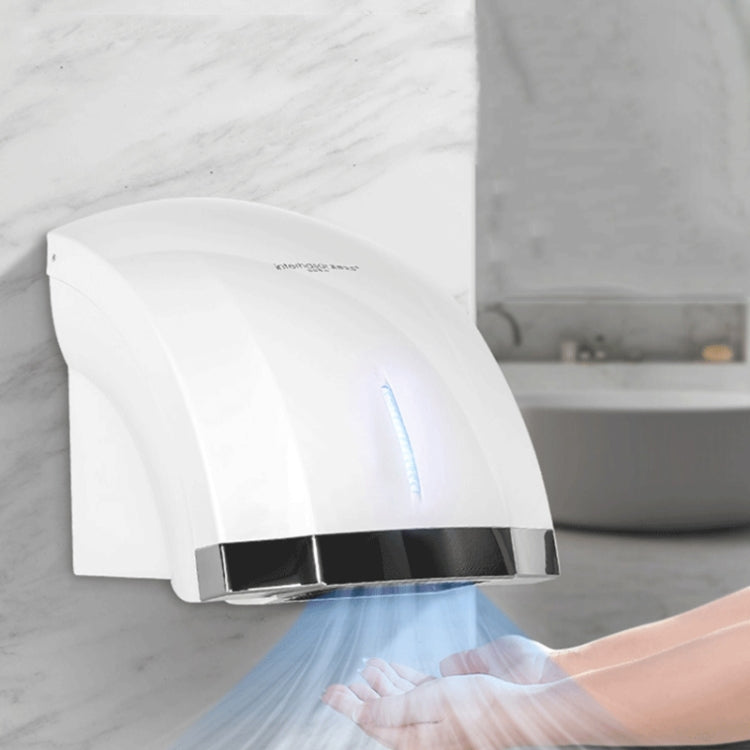 Interhasa 220V 1800W Hot and Cold Switching Electric Hand Dryer,Model: A1002 Gold,CN Plug - Dryers & Accessories by buy2fix | Online Shopping UK | buy2fix