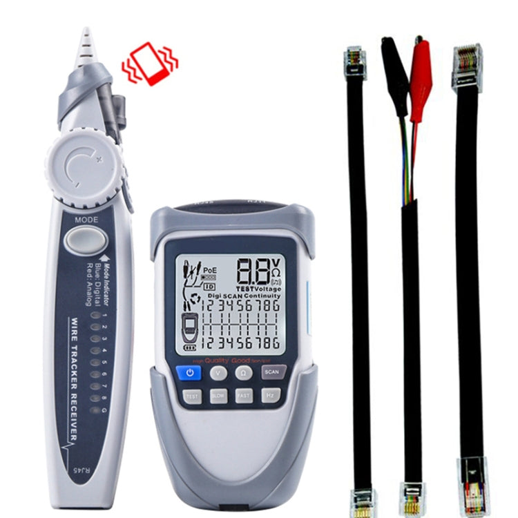 ET613 Network Cable Tester Wire Tracker Battery Voltage POE Test Multi-function Cable Tester - Current & Voltage Tester by buy2fix | Online Shopping UK | buy2fix