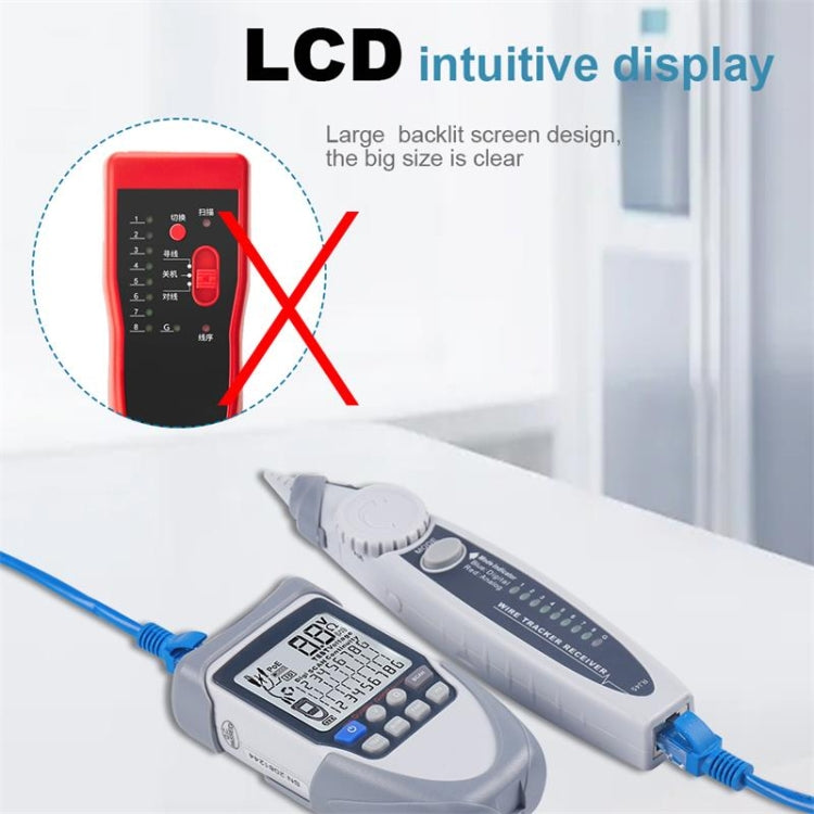 ET613 Network Cable Tester Wire Tracker Battery Voltage POE Test Multi-function Cable Tester - Current & Voltage Tester by buy2fix | Online Shopping UK | buy2fix