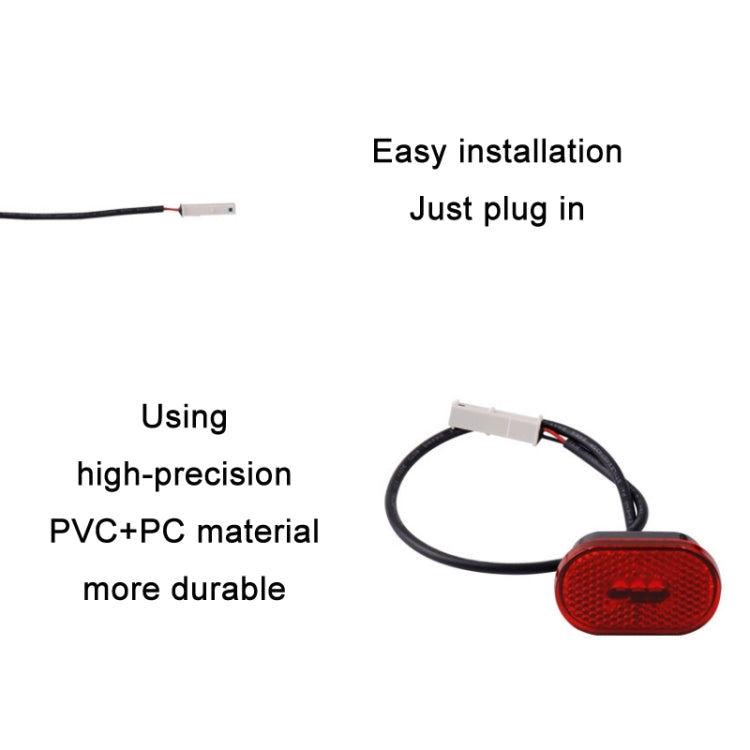Electric Scooter Fender/Tail Light For Xiaomi Mijia M365 Pro2(Black) - Accessories & Parts by buy2fix | Online Shopping UK | buy2fix