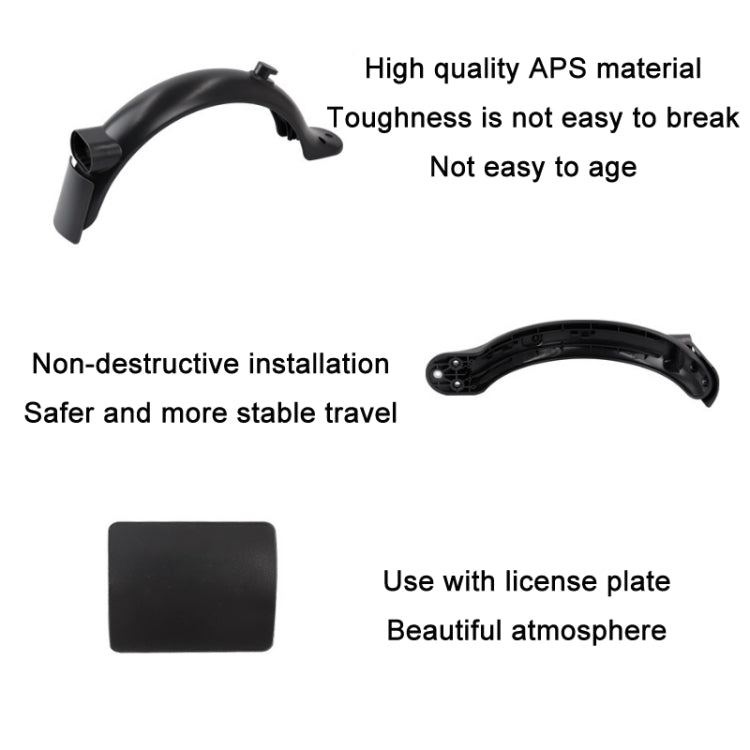 Electric Scooter Fender/Tail Light For Xiaomi Mijia M365 Pro2(Black) - Accessories & Parts by buy2fix | Online Shopping UK | buy2fix