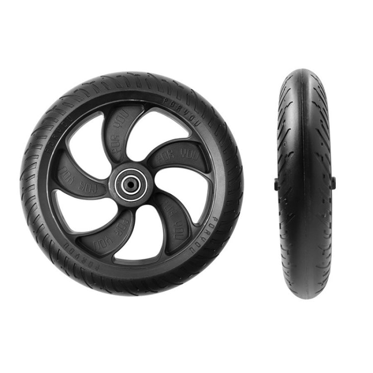 8 inch Scooter Plastic Front Wheel Accessories For KUGOO S1/S2/S3(Black) - Accessories & Parts by buy2fix | Online Shopping UK | buy2fix