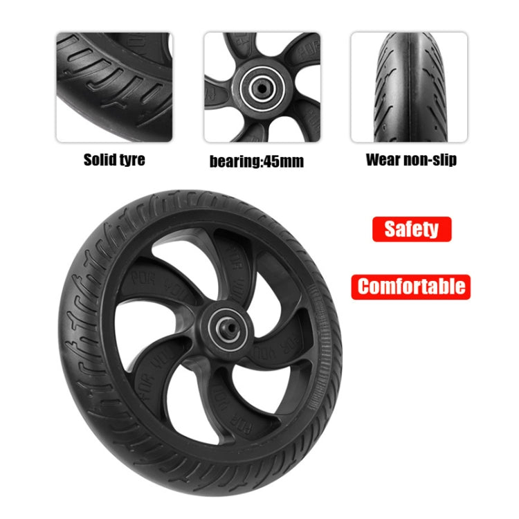 8 inch Scooter Plastic Front Wheel Accessories For KUGOO S1/S2/S3(Black) - Accessories & Parts by buy2fix | Online Shopping UK | buy2fix