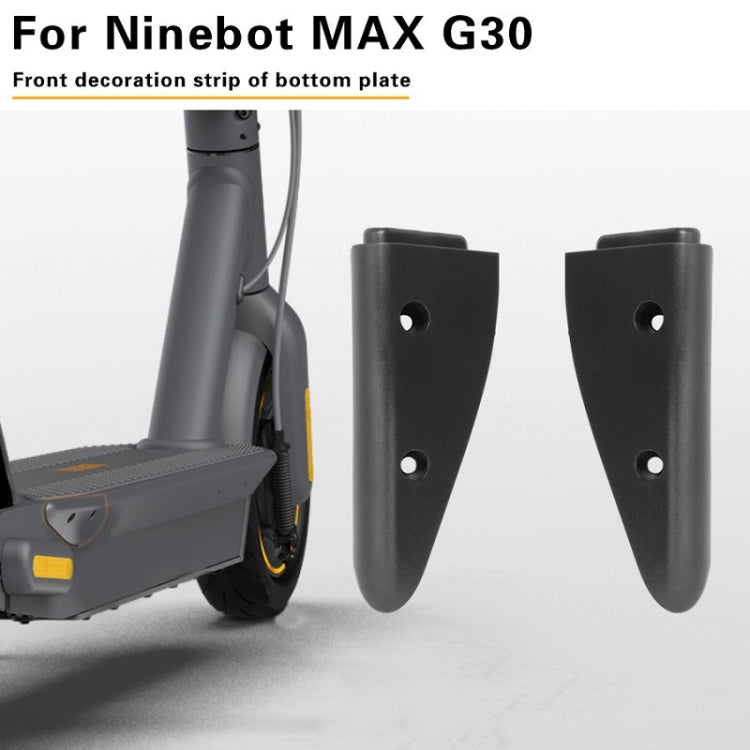 Scooter Base Plate Rear Side Protection Cover For Ninebot MAX G30(Black) - Accessories & Parts by buy2fix | Online Shopping UK | buy2fix