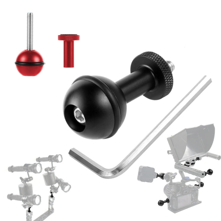 Ball Head Adapter Adjustable Screw Fixed Mount Camera Underwater Diving Photography Lights Bracket(M5 Screw Black) - Connection Mount by buy2fix | Online Shopping UK | buy2fix