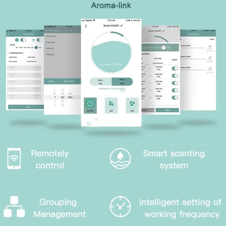 Intelligent Remote Mobile Phone Control Automatic Aromatherapy Machine(EU Plug) by buy2fix