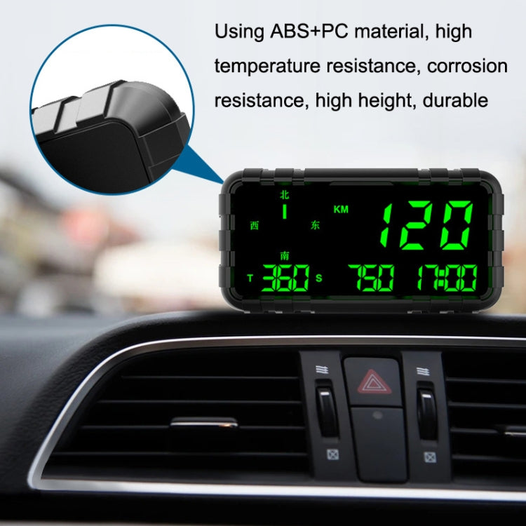 C3012 GPS Head-up Display Speed Mileage Compass Car General (Black) by buy2fix