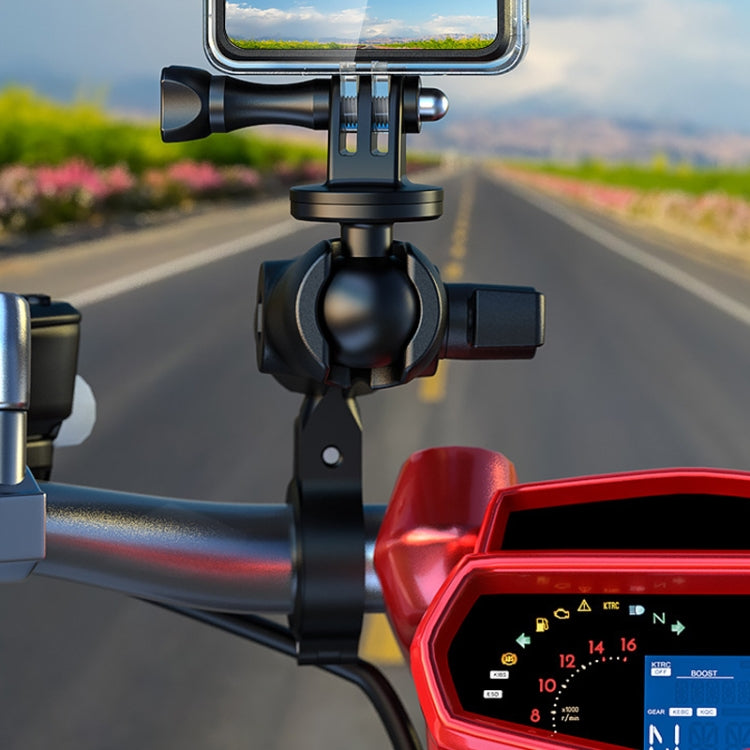 R3 Motorcycle Scooter Mobile Phone Bracket 1 Inch Ball Head Handlebar Fixed Base - Holder by buy2fix | Online Shopping UK | buy2fix