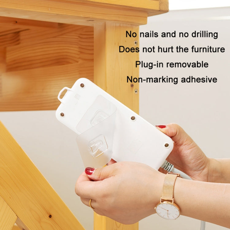 10pcs Traceless Wall Hanging Multifunction Plug-in Rack, Specification: Double - Shelf & Hooks by buy2fix | Online Shopping UK | buy2fix