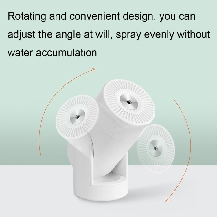 L09 USB Plug-in Rotating Colorful Night Light Humidifier(White) - Air Purifiers & Accessories by buy2fix | Online Shopping UK | buy2fix