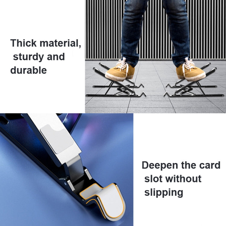 Laptop Radiator Bracket Folding Storage Air-cooled Cooling Base,Style: Four Fan - Cooling Pads by buy2fix | Online Shopping UK | buy2fix