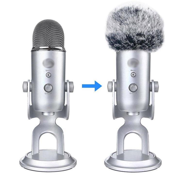 Plush Microphone Cover Windscreen Sleeve Compatible For Blue Yeti Condenser Microphone by buy2fix
