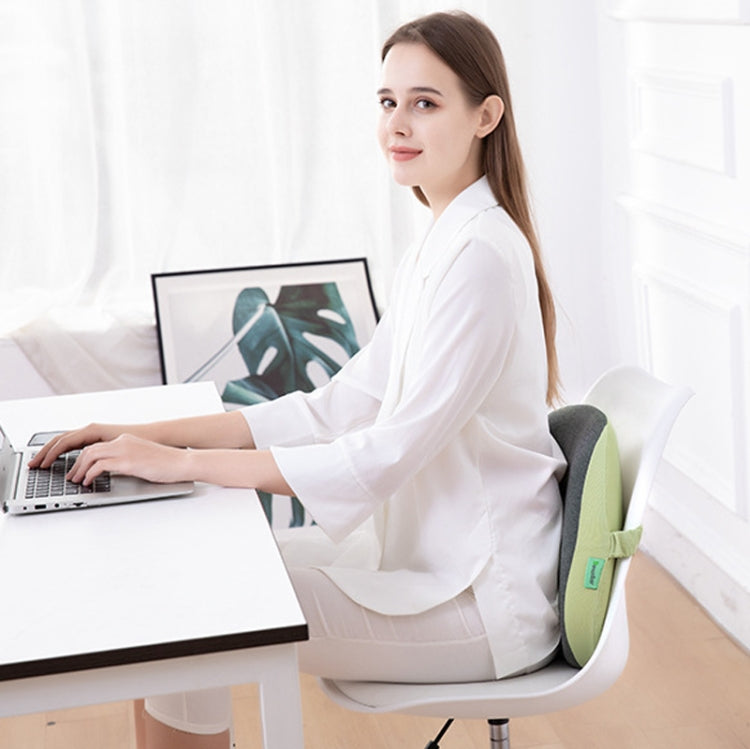 Office Memory Foam Waist Support Cushion Waist Support Pillow(Grass Green) by buy2fix