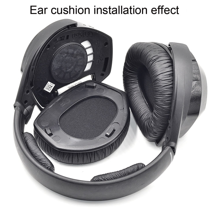 2 PCS Earpad for Sennheiser HDR RS165 RS175 RS185 RS195,Style: Protein Leather Earmuff - Earmuff & Pad by buy2fix | Online Shopping UK | buy2fix