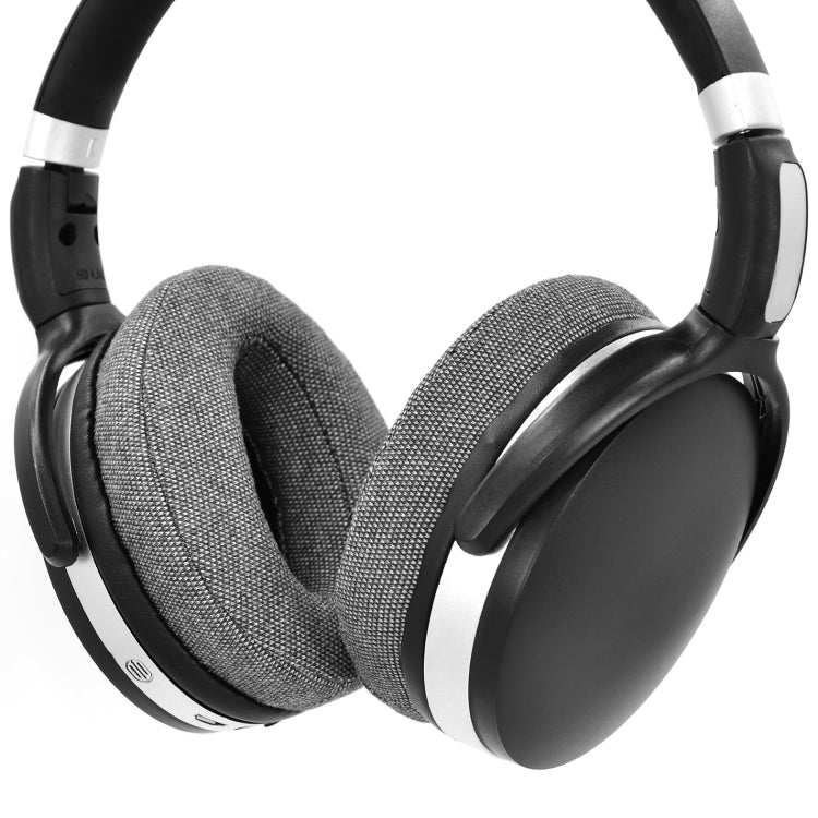 2pcs Sponge Sleeve Ear Cushion For Sennheiser HD4.50BT HD4.40BTNC(PU Leather + Linen Gray) - Earmuff & Pad by buy2fix | Online Shopping UK | buy2fix