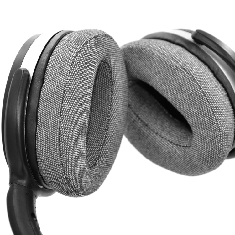 2pcs Sponge Sleeve Ear Cushion For Sennheiser HD4.50BT HD4.40BTNC(PU Leather + Linen Gray) - Earmuff & Pad by buy2fix | Online Shopping UK | buy2fix