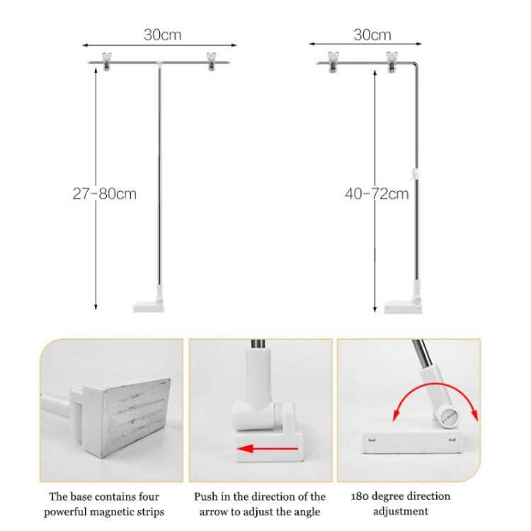 Photography Backdrop Stand Camera Photo Background Props,Style: L-type Magnetic 85cm - Support Stands by buy2fix | Online Shopping UK | buy2fix