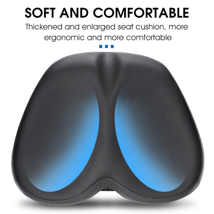 WEST BIKING Bicycle Widened And Comfortable Shock Absorbing Saddle(Black Blue) - Bicycle Saddle by WEST BIKING | Online Shopping UK | buy2fix