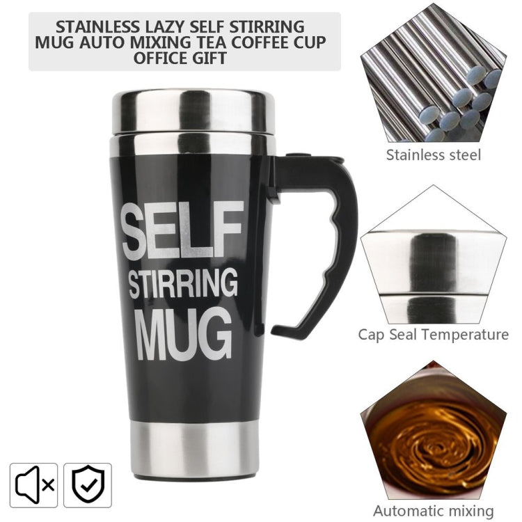 FX-589 400ml 304 Stainless Steel Automatic Stirring Coffee Cup(Green) - Stirrer & Squeezer by buy2fix | Online Shopping UK | buy2fix