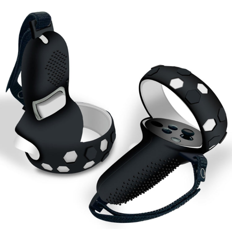 6 PCS/Set For Meta Quest Silicone All-Inclusive Console Controller Cover(Blue) - VR Accessories by buy2fix | Online Shopping UK | buy2fix