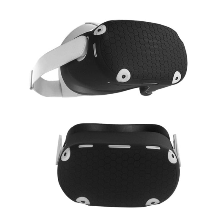 6 PCS/Set For Meta Quest Silicone All-Inclusive Console Controller Cover(Black) - VR Accessories by buy2fix | Online Shopping UK | buy2fix