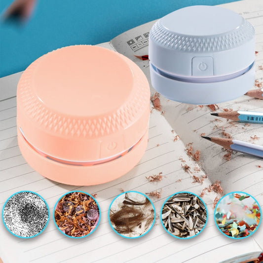 2PCS Desktop Mini Vacuum Cleaner Rubber Confetti Keyboard Cleaner(Blue) by buy2fix