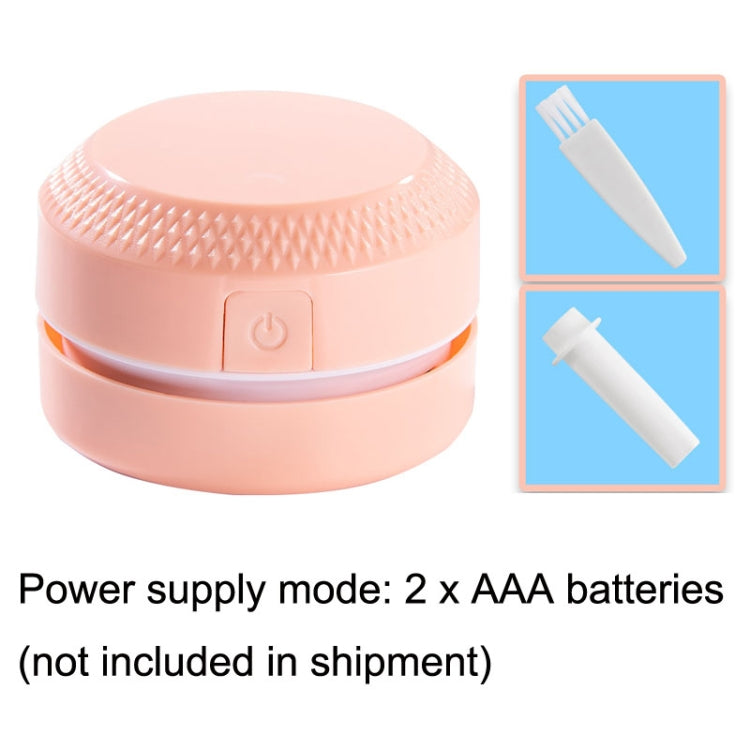 2PCS Desktop Mini Vacuum Cleaner Rubber Confetti Keyboard Cleaner(Pink) by buy2fix