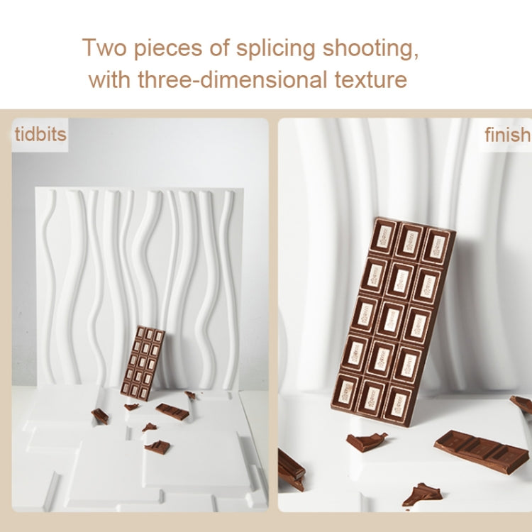 PVC Material Stereo 3D Shooting Background Board Photo Props,50 X 50cm(D095 Square Brick White) - Other by buy2fix | Online Shopping UK | buy2fix