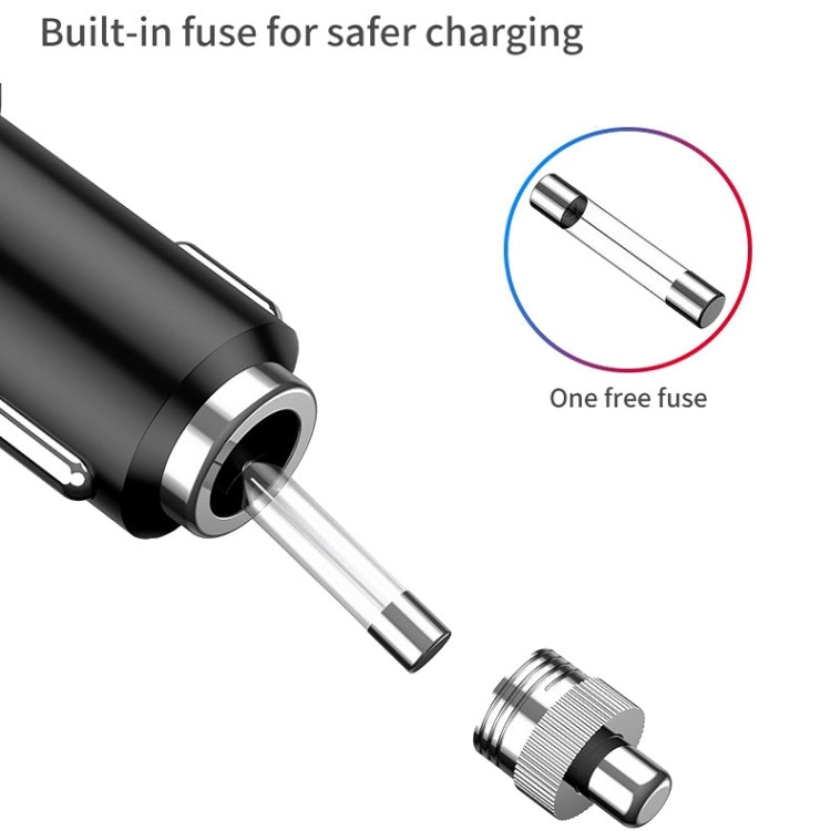 Car Charger With Switch Double Cigarette Hole Car Socket(C06 Neutral) - Car Charger by buy2fix | Online Shopping UK | buy2fix