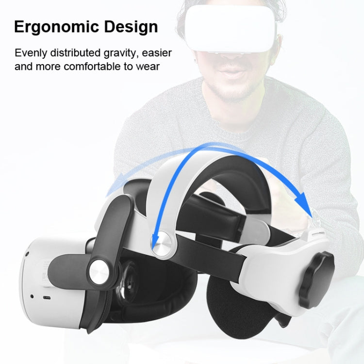 MQ2 Elite Edition Interchangeable Adjustable Head Strap for Meta Quest 2 - VR Accessories by buy2fix | Online Shopping UK | buy2fix